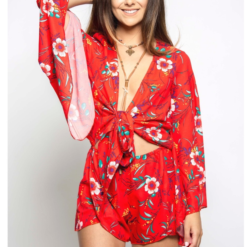 Winston White Hermosa Romper in Chili